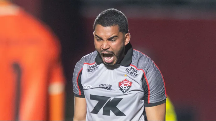 Lucas Arcanjo jogador do Vitoria durante partida contra o Jacuipense. Foto: Jhony Pinho/AGIF