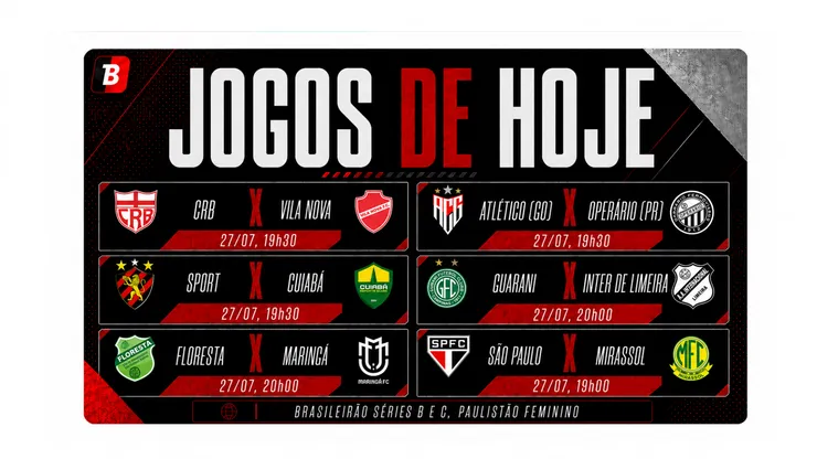 Confira os jogos de hoje