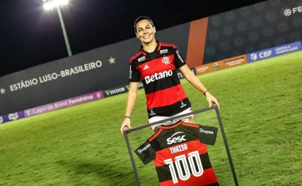 Thaisa Moreno alcança marca de 100 jogos pelo Flamengo: “Não é para qualquer um”