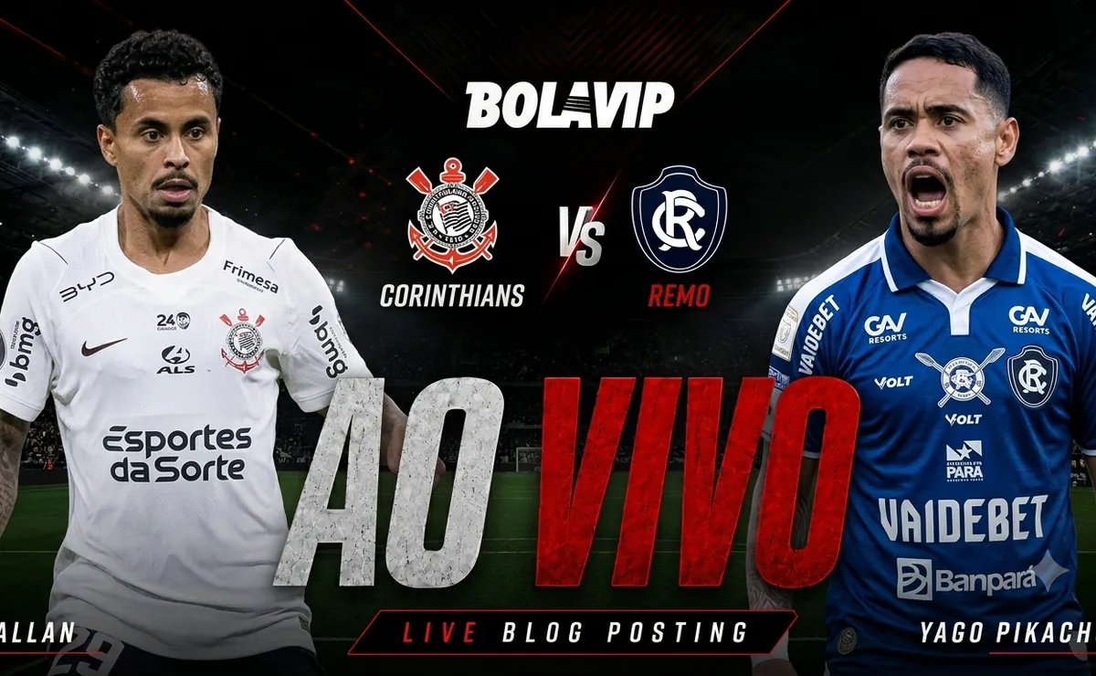Ao Vivo | Corinthians x Remo: acompanhe de graça o jogo em tempo real | Brasileirão 2026