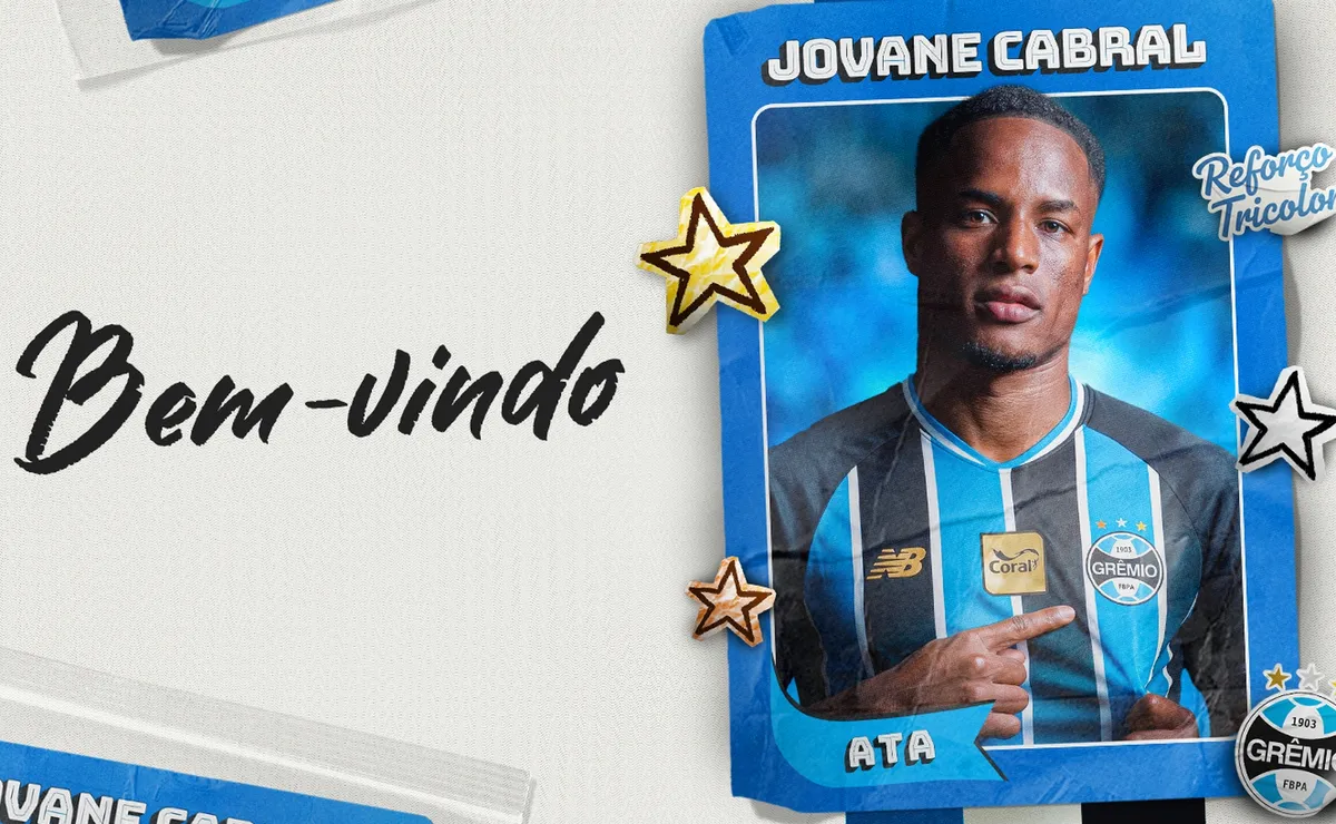 Grêmio oficializa contratação de Jovane Cabral, que disputou a Copa do Mundo por Cabo Verde