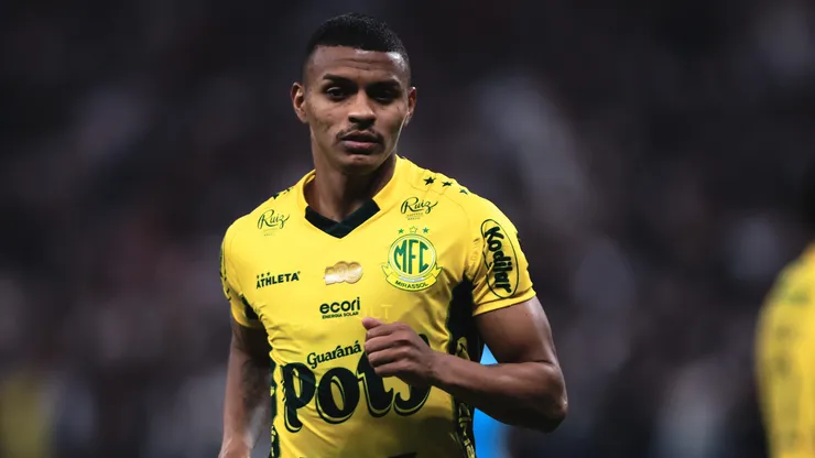 Negueba jogador do Mirassol durante partida contra o Corinthians no estadio Arena Corinthians pelo campeonato Brasileiro A 2025. Foto: Ettore Chiereguini/AGIF