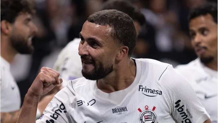 SP - SÃO PAULO - 23/07/2026 - BRASILEIRO A 2026, CORINTHIANS X REMO - Zakaria Labyad jogador do Corinthians comemora gol durante partida contra o Remo no estádio Arena Corinthians pelo campeonato Brasileiro A 2026. Foto: Fernando Mendes/RP FOTOPRESS/AGIF