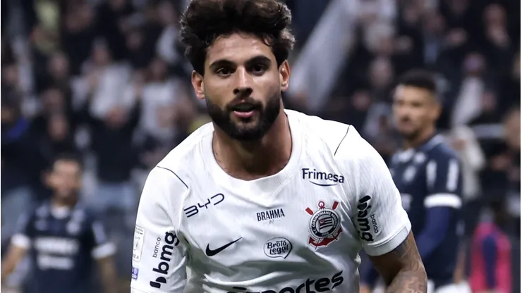 Yuri Alberto jogador do Corinthians comemora seu gol durante partida contra o Remo. Foto: Marcello Zambrana/AGIF