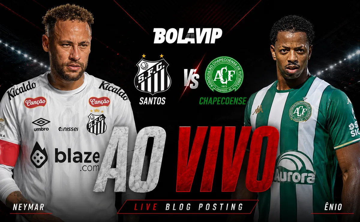 Ao Vivo | Santos x Chapecoense: acompanhe de graça o jogo em tempo real | Brasileirão 2026