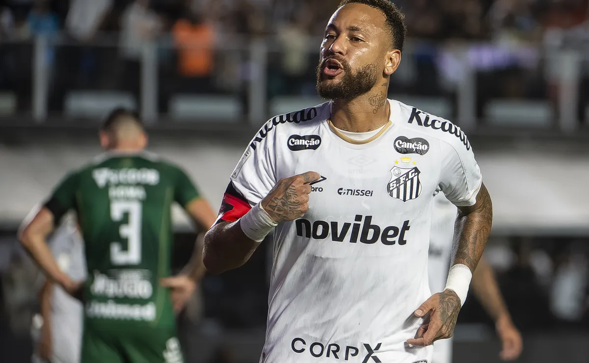Neymar provoca Craque Neto após marcar pelo Santos e viraliza com comemoração inusitada
