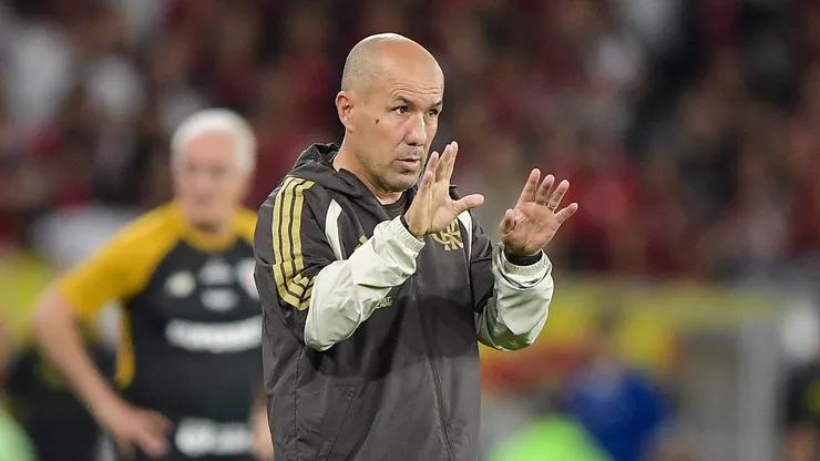 Leonardo Jardim técnico do Flamengo durante partida contra o São Paulo. Foto: Thiago Ribeiro/AGIF
