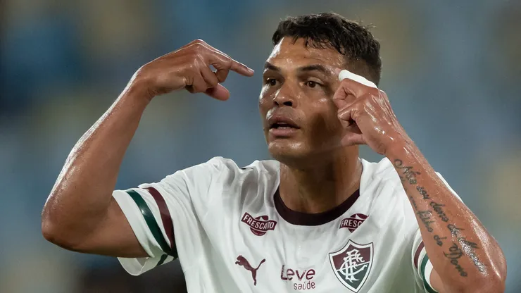 Thiago Silva jogador do Fluminense durante partida contra o Bahia no estadio Maracana pelo campeonato Amistoso