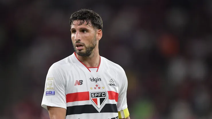 Calleri marcou mais um gol contra o Flamengo. Foto: Thiago Ribeiro/AGIF