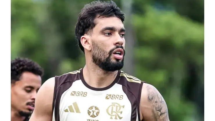 Lucas Paquetá em treino do Flamengo no Ninho do Urubu (Foto: Gilvan de Souza / Flamengo)