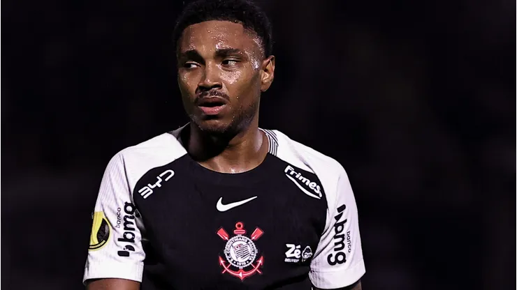 Vitinho jogador do Corinthians durante partida contra o São Bernardo. Foto: Fabio Giannelli/AGIF