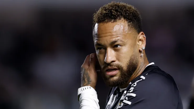 Neymar antes do jogo contra a Chapecoense