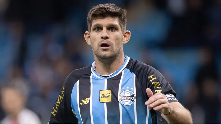 Walter Kannemann jogador do Gremio durante partida contra o Palestino no estadio Arena do Gremio pelo campeonato Copa Sul-Americana 2026