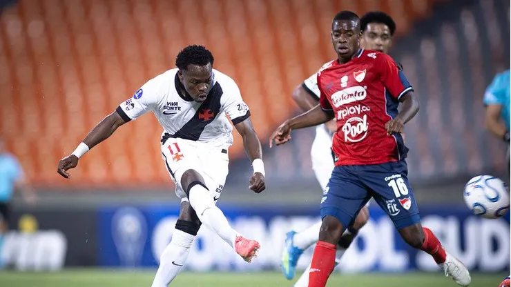 Vasco ficou no empate com o Independiente Medellín no jogo de ida da Sul-Americana. Foto: Matheus Lima/Vasco