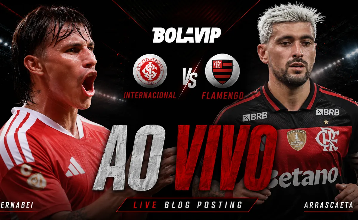 Ao Vivo | Internacional x Flamengo: acompanhe de graça o jogo em tempo real | Brasileirão