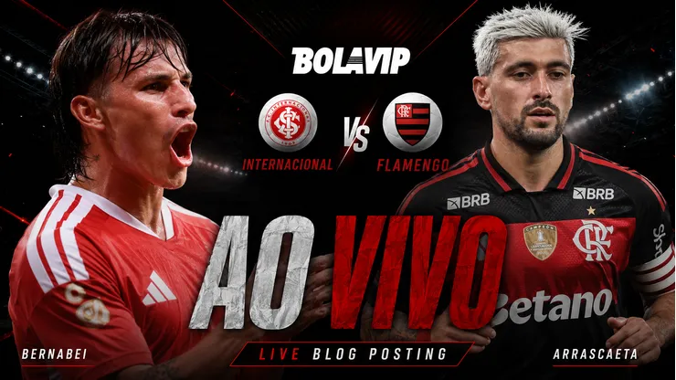 Acompanhe Inter x Flamengo. FotoxFoto Bernabei (Maxi Franzoi/AGIF); Arrascaeta (Thiago Ribeiro/AGIF)