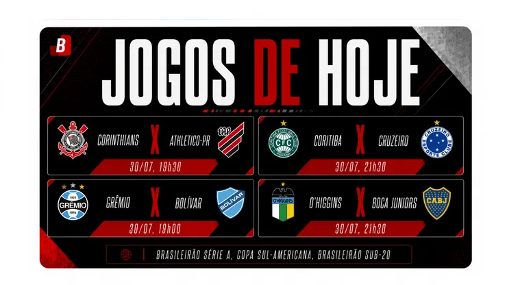 Confira os jogos de hoje