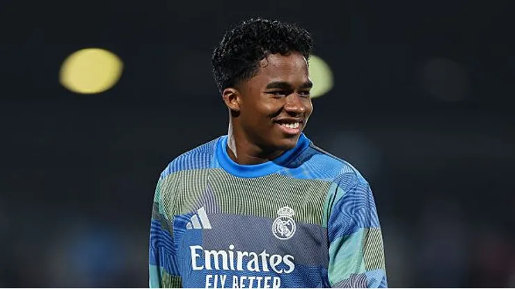 Endrick no Real. Foto: Florencia Tan Jun/Getty Images