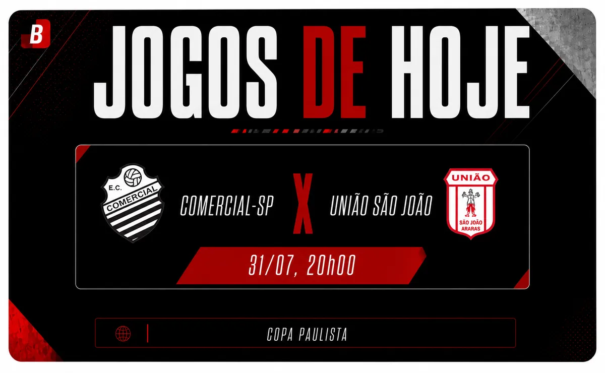 Comercial-SP e União São João abrem a 3ª rodada da Copa Paulista; veja onde assistir ao vivo