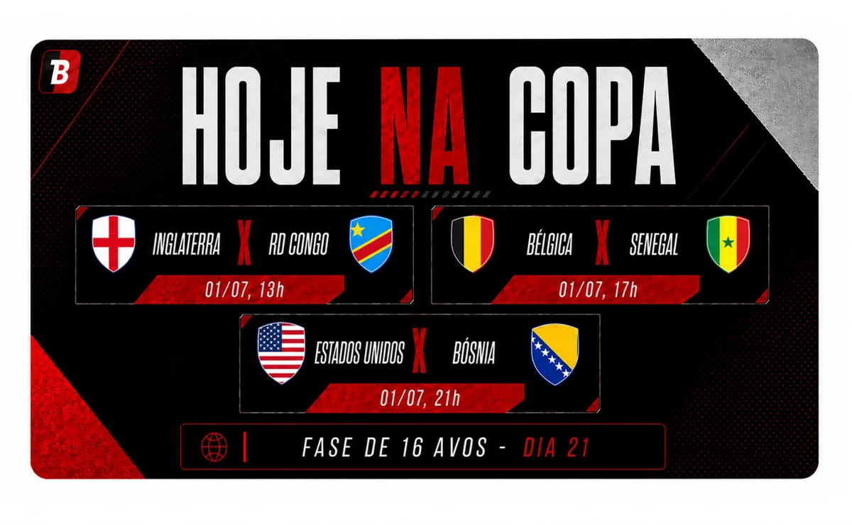 Inglaterra X RD Congo marca a eliminatória da Copa do Mundo 2026; veja horários e onde assistir ao vivo