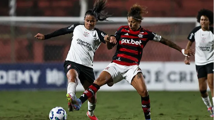 Corinthians e Flamengo se enfrentam pelo Brasileirão Feminino. Foto: Rebeca Reis/Staff Images Woman/CBF