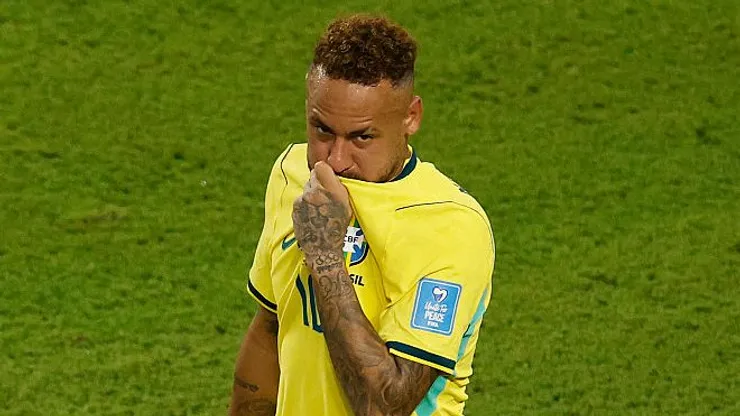 Neymar em campo durante a Copa de 2026 - (Photo by Michael Reaves/Getty Images)