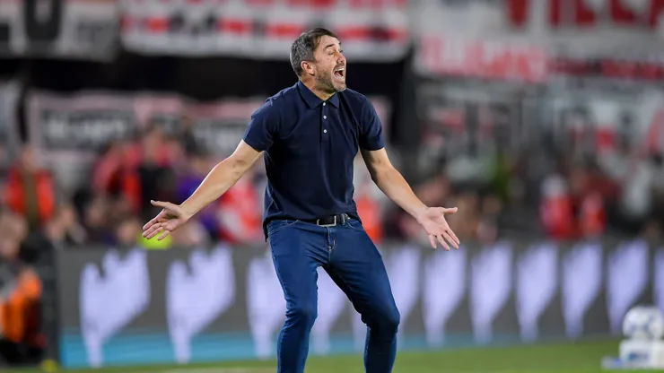 Eduardo Coudet é o técnico do River Plate. Foto: Marcelo Endelli/Getty Images