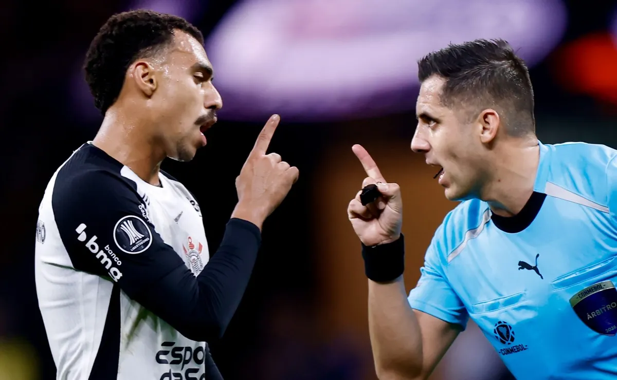 Corinthians pede áudio à CBF após intimidação de árbitro a Matheuzinho: “Quero ver você fazer isso lá fora”