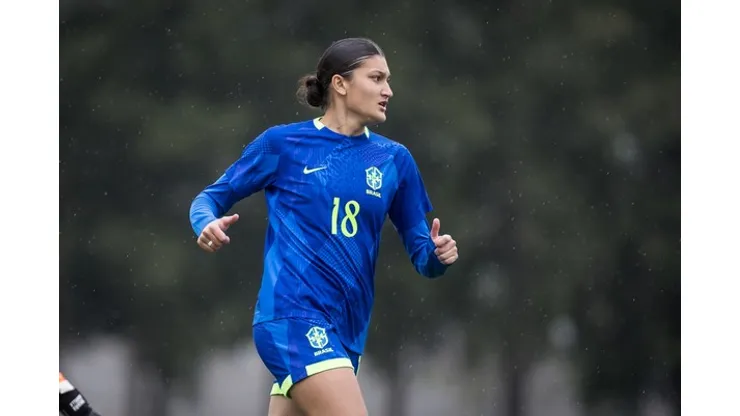 Isabela Puccinelli, atacante da seleção brasileira feminina sub-20 — Foto: Ramiro Cicao/Staff Images /CBF