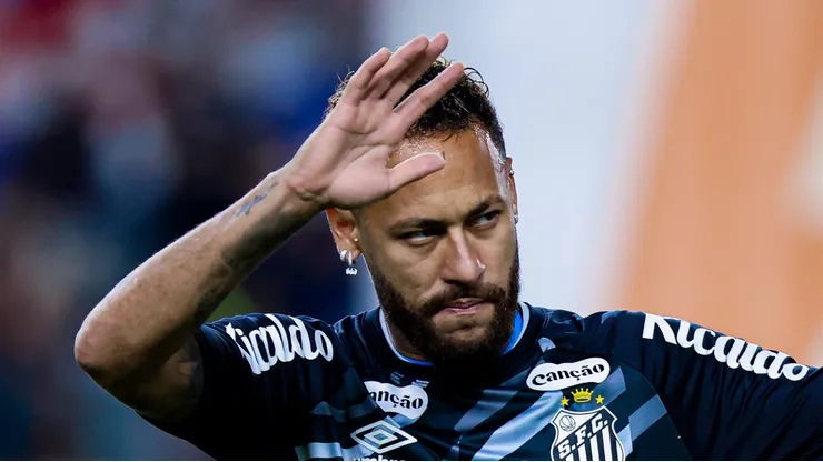 Neymar durante o jogo em Belém, no Pará.
