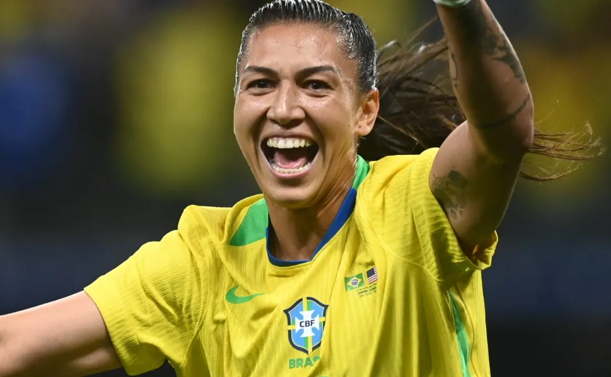 Bia Zaneratto, atacante do Palmeiras, aparece em episódio da nova temporada de Ted Lasso
