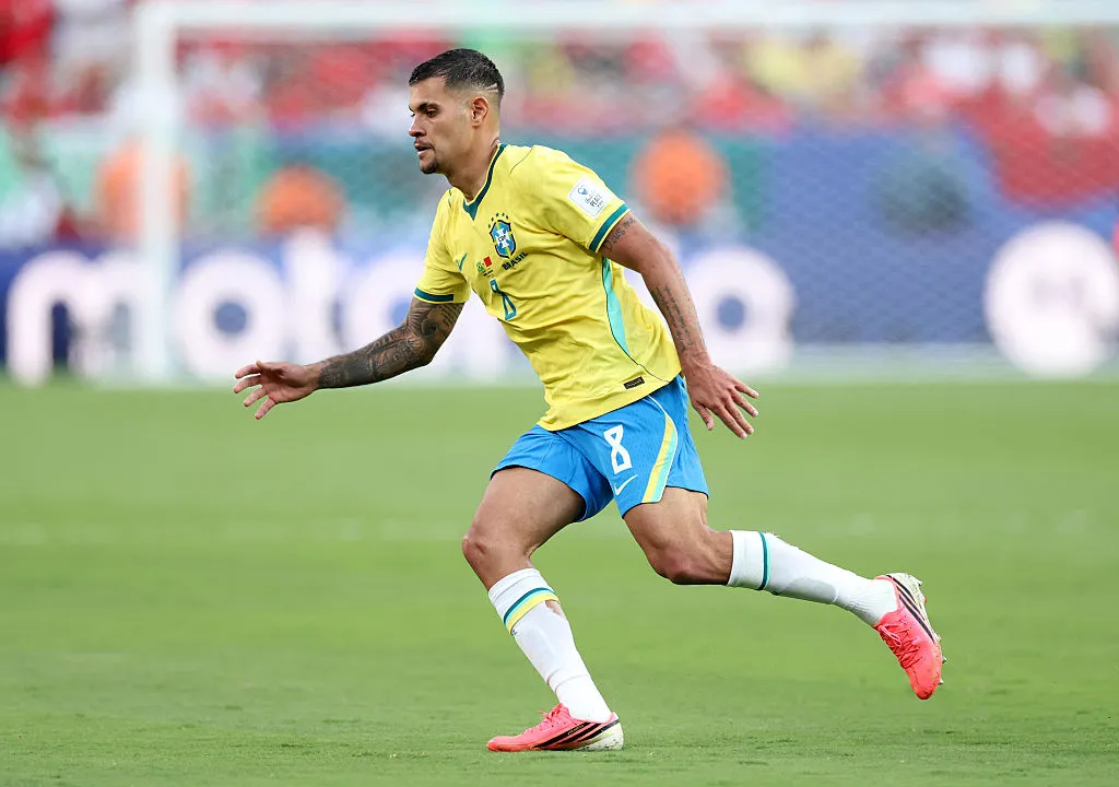 Bruno Guimarães. Foto: Dan Mullan/Getty Images