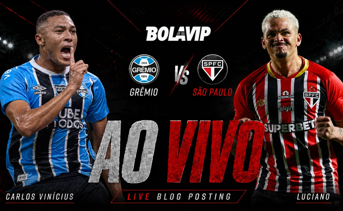 Ao Vivo | Grêmio x São Paulo: acompanhe de graça o jogo em tempo real | Brasileirão 2026