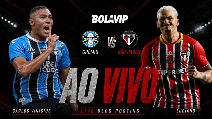 Grêmio x São Paulo é transmitido pelo Bolavip Brasil