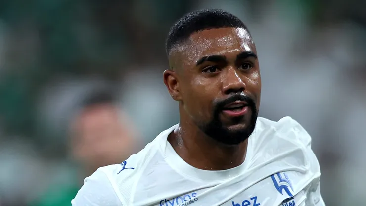 Malcom, atacante do Al-Hilal, da Arábia Saudita - Foto: Yasser Bakhsh/Getty Images