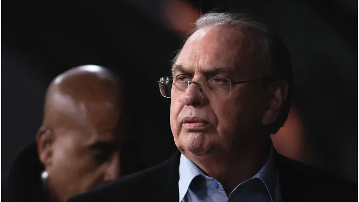 Osmar Stabile presidente do Corinthians durante partida contra o Palmeiras no estadio Arena Corinthians pelo campeonato Copa Do Brasil 2025.