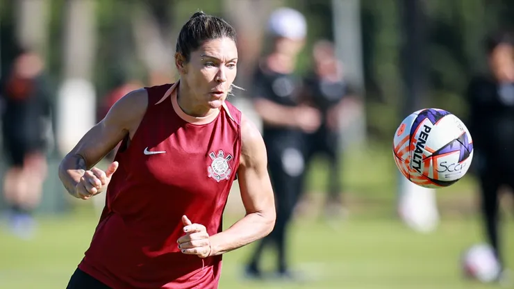 Gabi Zanotti em treino das Brabas - Agência Corinthians - Gabi Zanotti