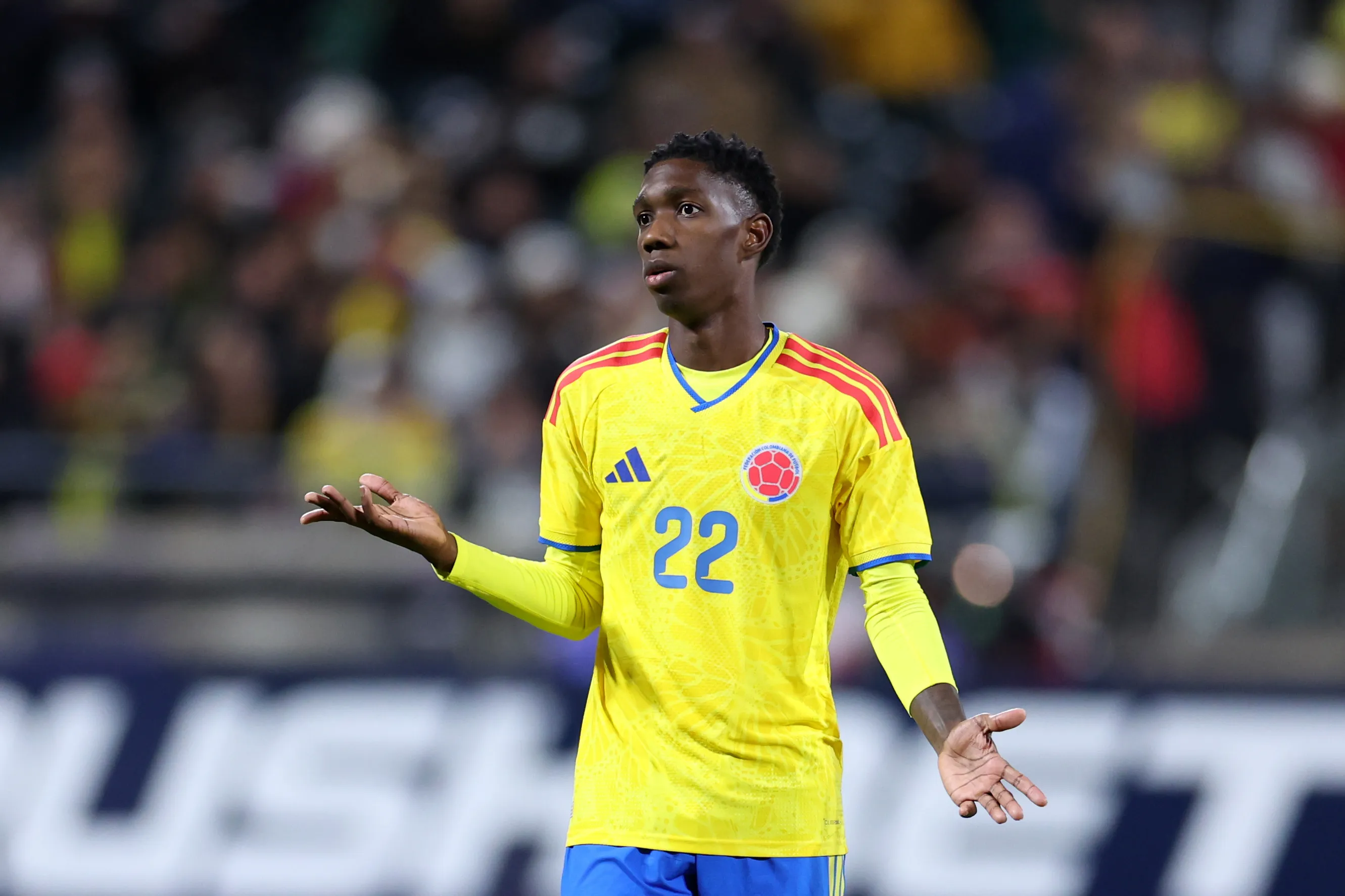 Alvo de Flamengo e Cruzeiro, Asprilla é destaque nas seleções de base da Colômbia – Foto: Jordan Bank/Getty Images