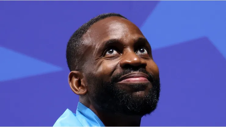 Cédric Bakambu, atuando pela Seleção Democrática do Congo - Foto: Megan Briggs/Getty Images