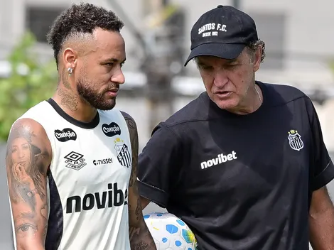 Staff de Neymar é contra demissão de Cuca no Santos