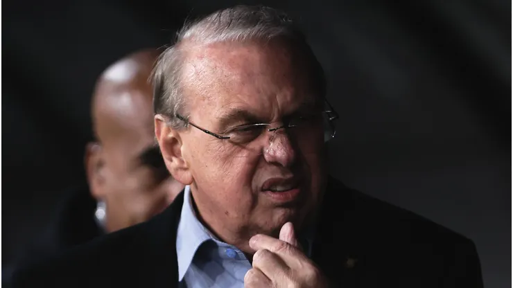 Osmar Stabile presidente do Corinthians durante partida contra o Palmeiras no estadio Arena Corinthians pelo campeonato Copa Do Brasil 2025.