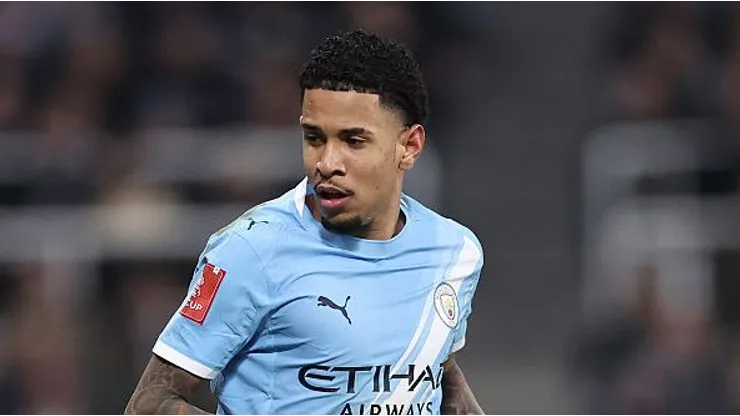 Savinho no Manchester City. Foto: Alex Livesey/Getty Images
