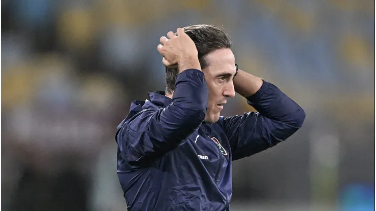 Luis Zubeldia tecnico do Fluminense durante partida contra o Independiente Rivadavia no estadio Maracana pelo campeonato Copa Libertadores 2026.