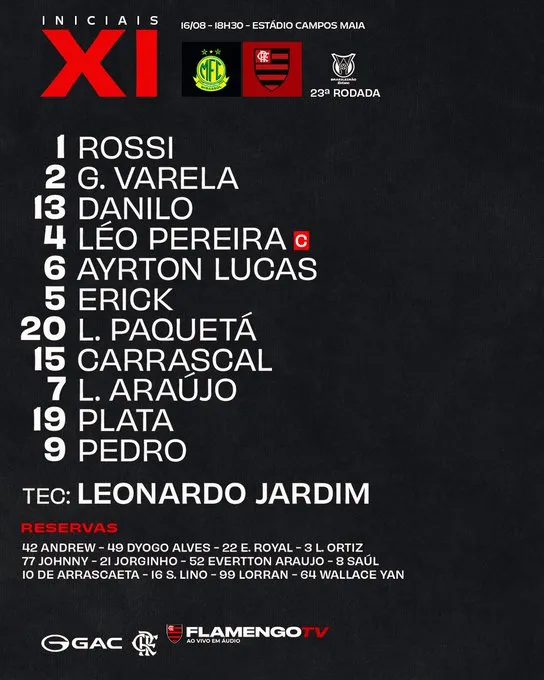 Foto: Flamengo/X