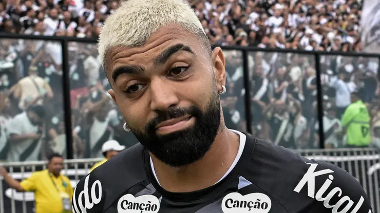 Gabigol cutuca o Vasco após vitória do Santos. Foto: Thiago Ribeiro/AGIF