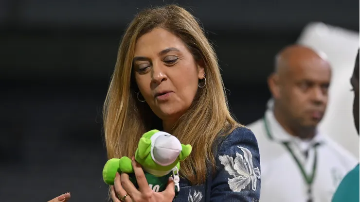 - Leila Pereira, presidente do Palmeiras antes da partida contra o Cruzeiro