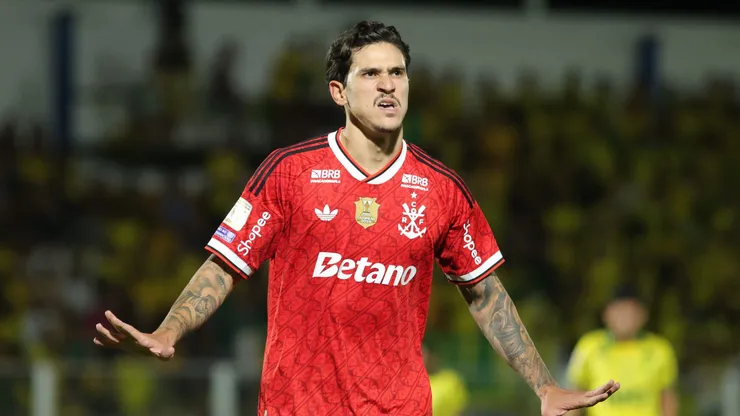 Pedro fica a dois gols de Gabigol e pode assumir topo histórico do Flamengo na Libertadores - Foto Cleder R DamascenoRP FOTOPRESSAGIF