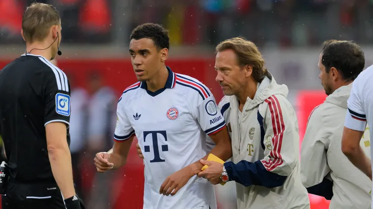 Musiala novamente passou mal em campo e preocupou direção do Bayern de Munique - Foto: Getty Images