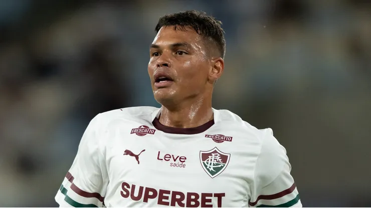 Thiago Silva jogador do Fluminense durante partida contra o Bahia no estadio Maracana pelo campeonato Amistoso.