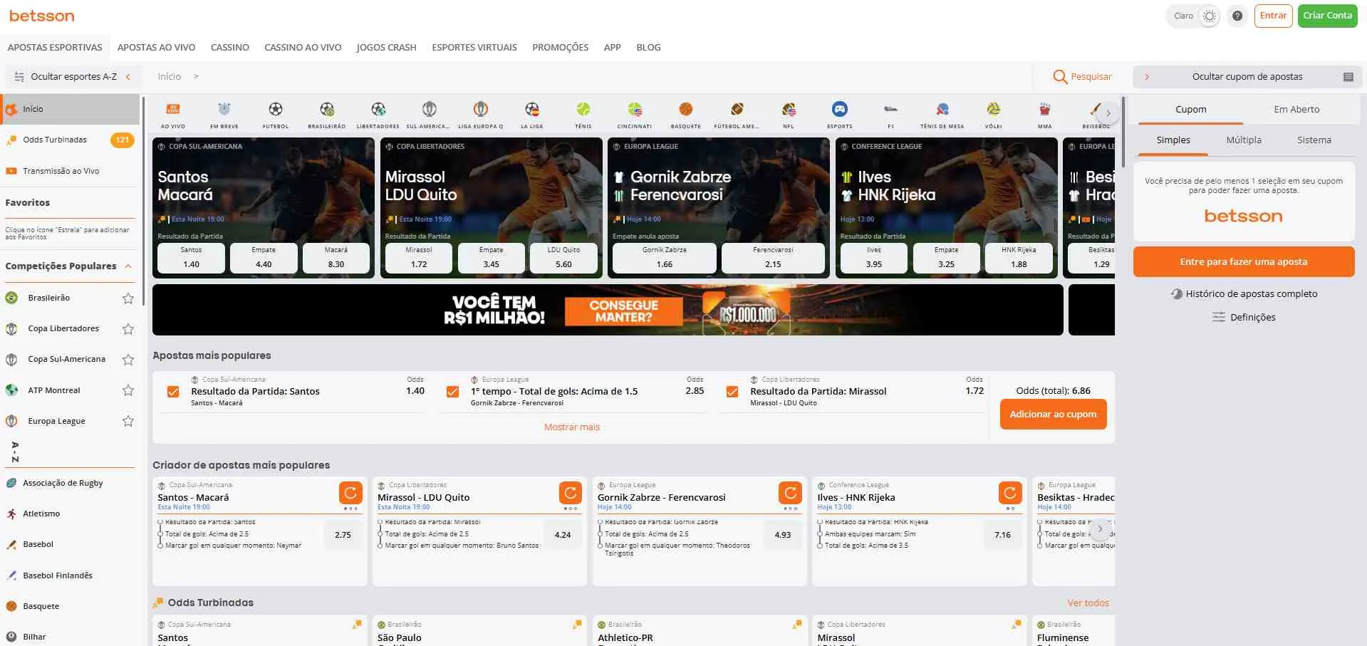 site da Betsson